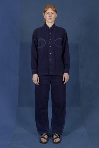 LM x OB Stone Pocket Button Down - Indigo