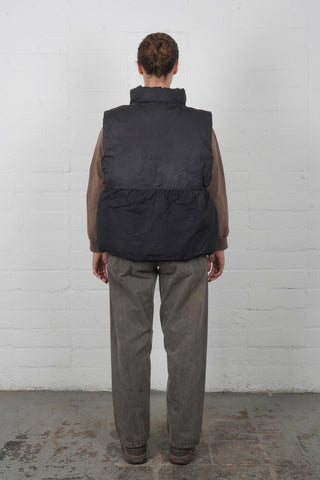 Puff Utility Vest - Black Indigo