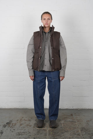 Puff Utility Vest - Charred Brown