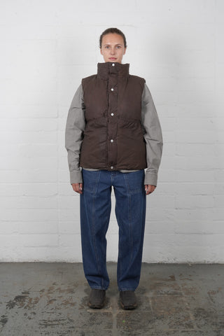 Puff Utility Vest - Charred Brown