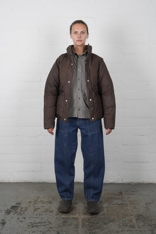 Puff Utility Coat - Charred Brown