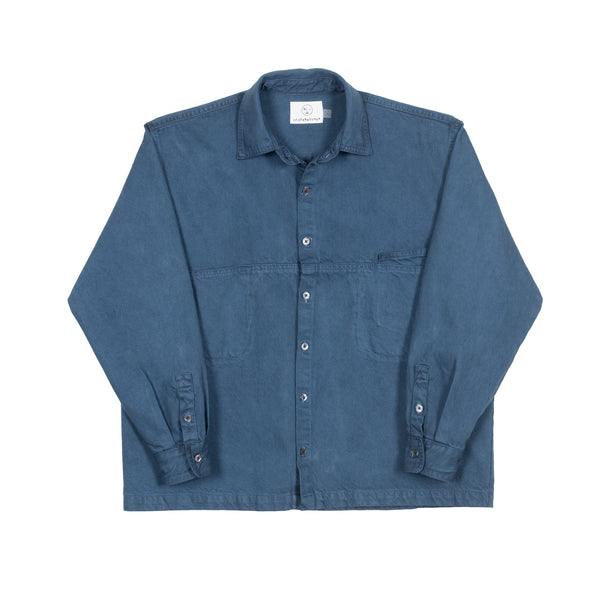 Denim Slant Shirt - French Indigo
