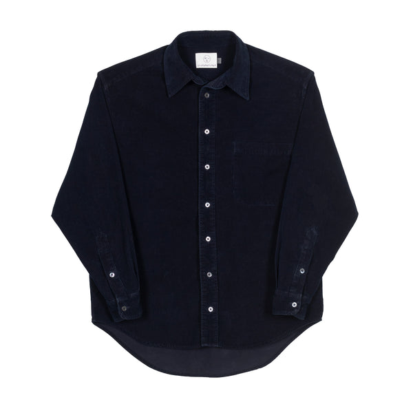 Corduroy Shirt- Black Indigo