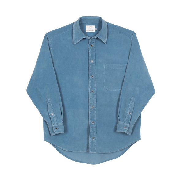 Corduroy Shirt- Pale Indigo
