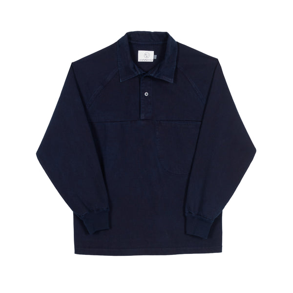 Rugby Raglan - Black Indigo