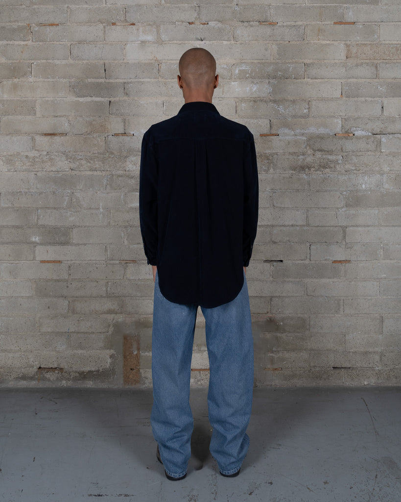 Corduroy Shirt- Black Indigo