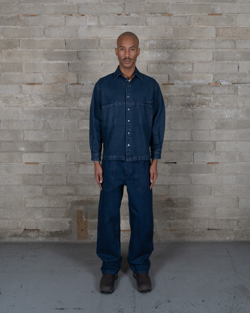 Denim Slant Shirt - Indigo Tint