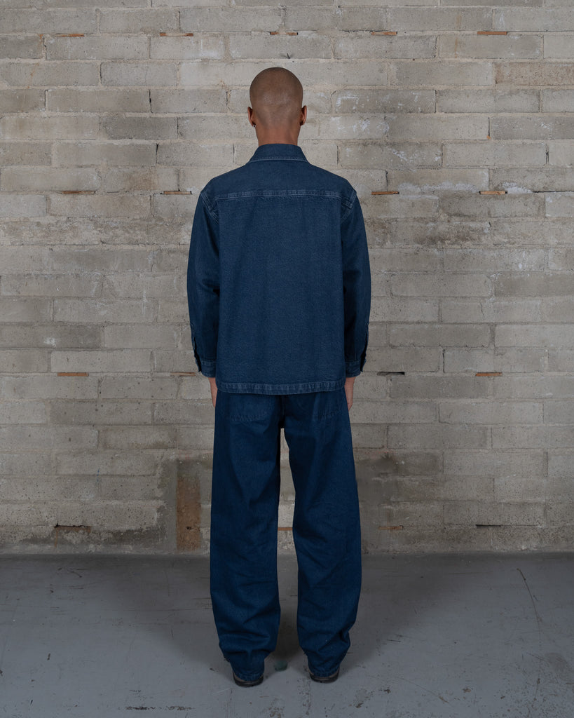 Denim Slant Shirt - Indigo Tint