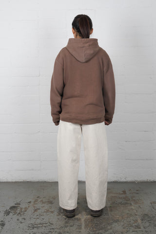 Sherpa Hoodie - Charred Brown