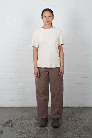 Slant Pocket Pants - Charred Brown