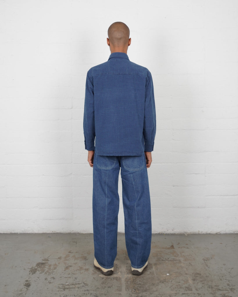 Indigo Check Pocket Shirt - Hand - Me - Downs - Olderbrother