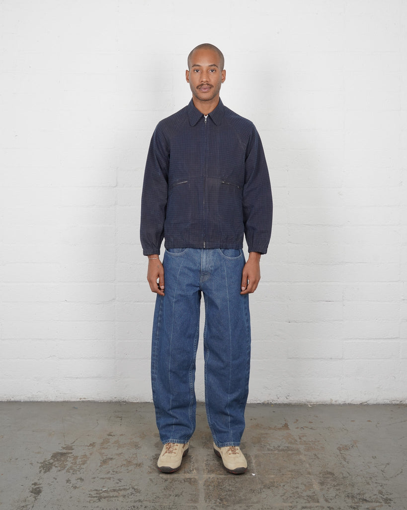 Indigo Check - Waxed Windbreaker - Olderbrother