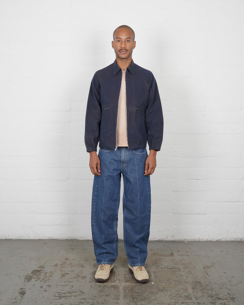 Indigo Check - Waxed Windbreaker - Olderbrother