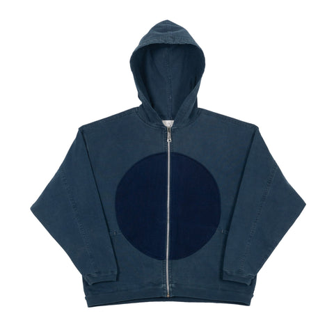 LM x OB Circle Patch Hoodie 2023 - Indigo - Olderbrother