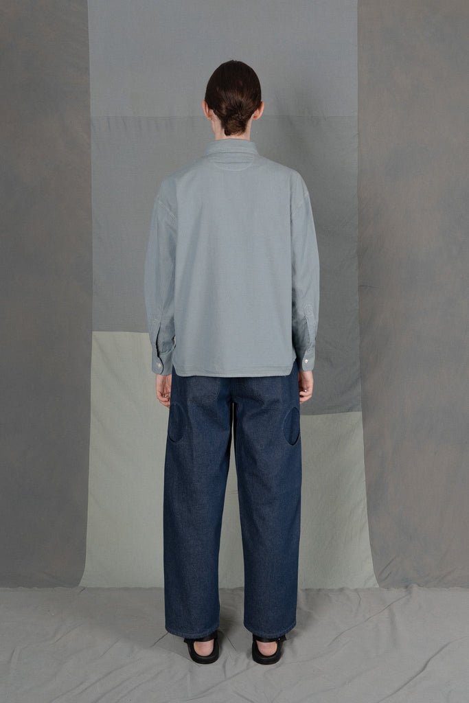 LM x OB Circle Pocket Anti Fit Shirt - Chambray - Olderbrother