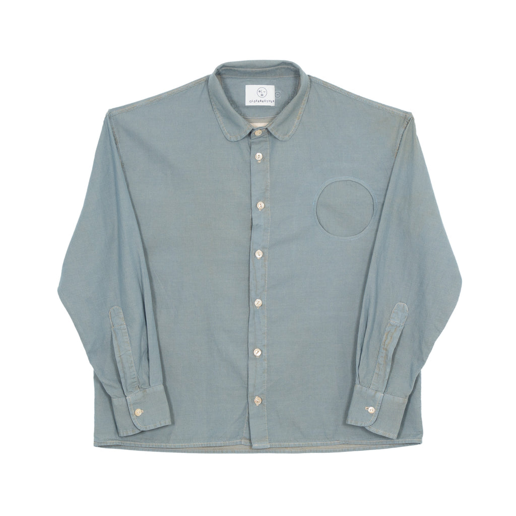 LM x OB Circle Pocket Anti Fit Shirt - Chambray - Olderbrother