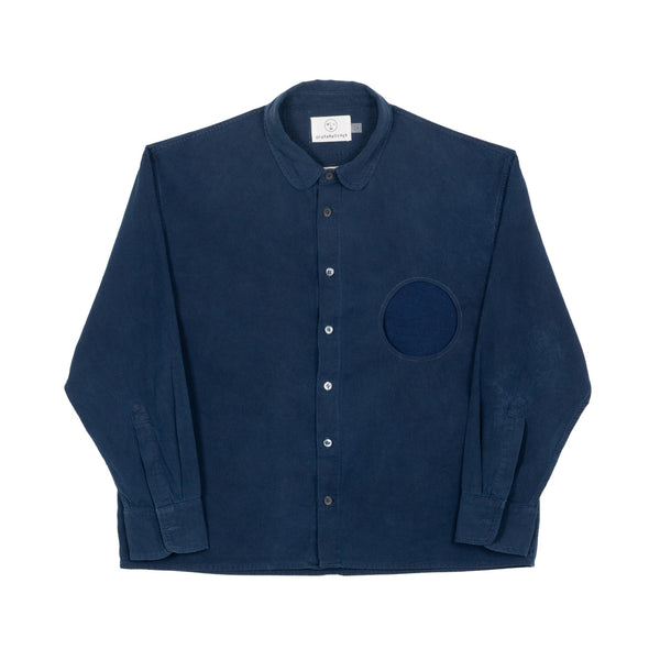 LM x OB Circle Pocket Anti Fit Shirt - Indigo - Olderbrother