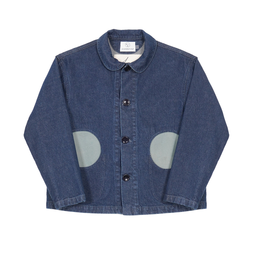LM x OB Circle Pocket Chore Coat 2024 - Contrast Denim - Olderbrother