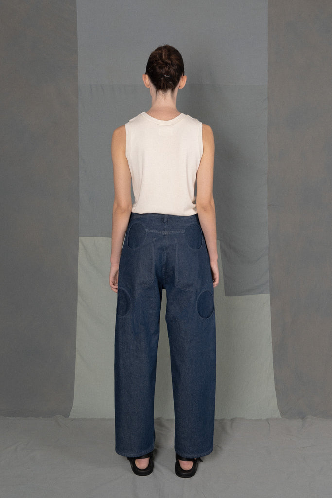 LM x OB Circle Pocket Jeans - Denim Tonal - Olderbrother