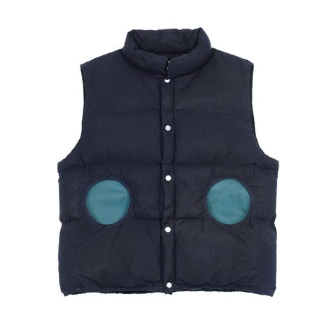 LM x OB Circle Pocket Puff Vest - Indigo - Olderbrother