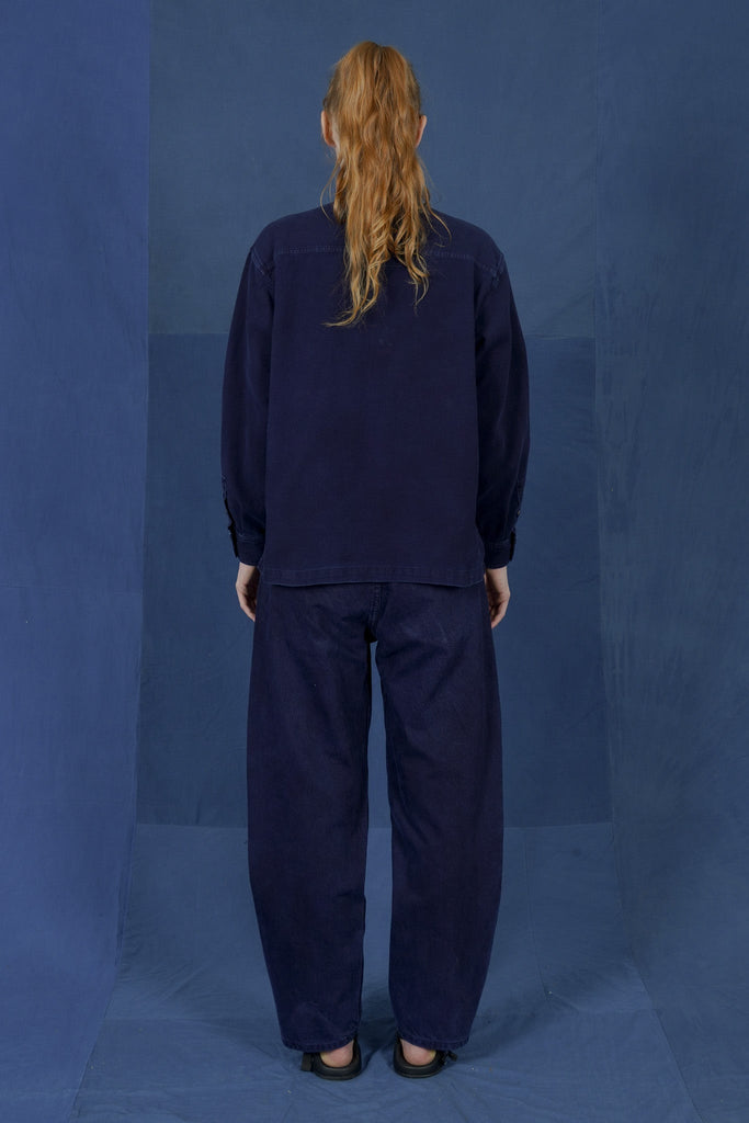 LM x OB Stone Pocket Button Down - Indigo - Olderbrother