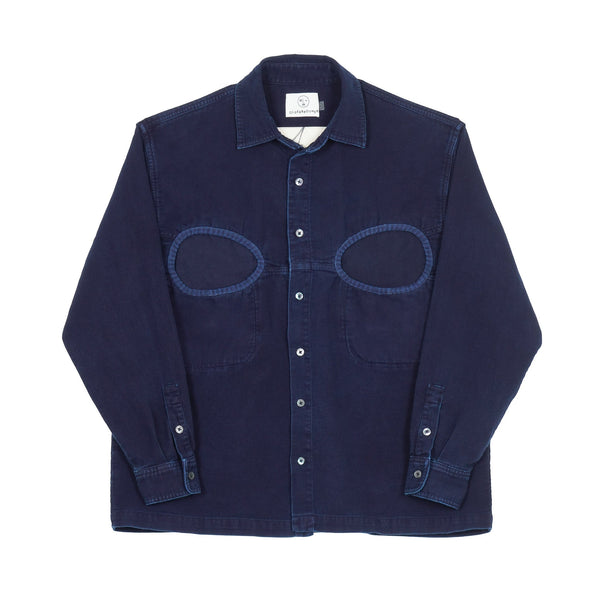 LM x OB Stone Pocket Button Down - Indigo - Olderbrother