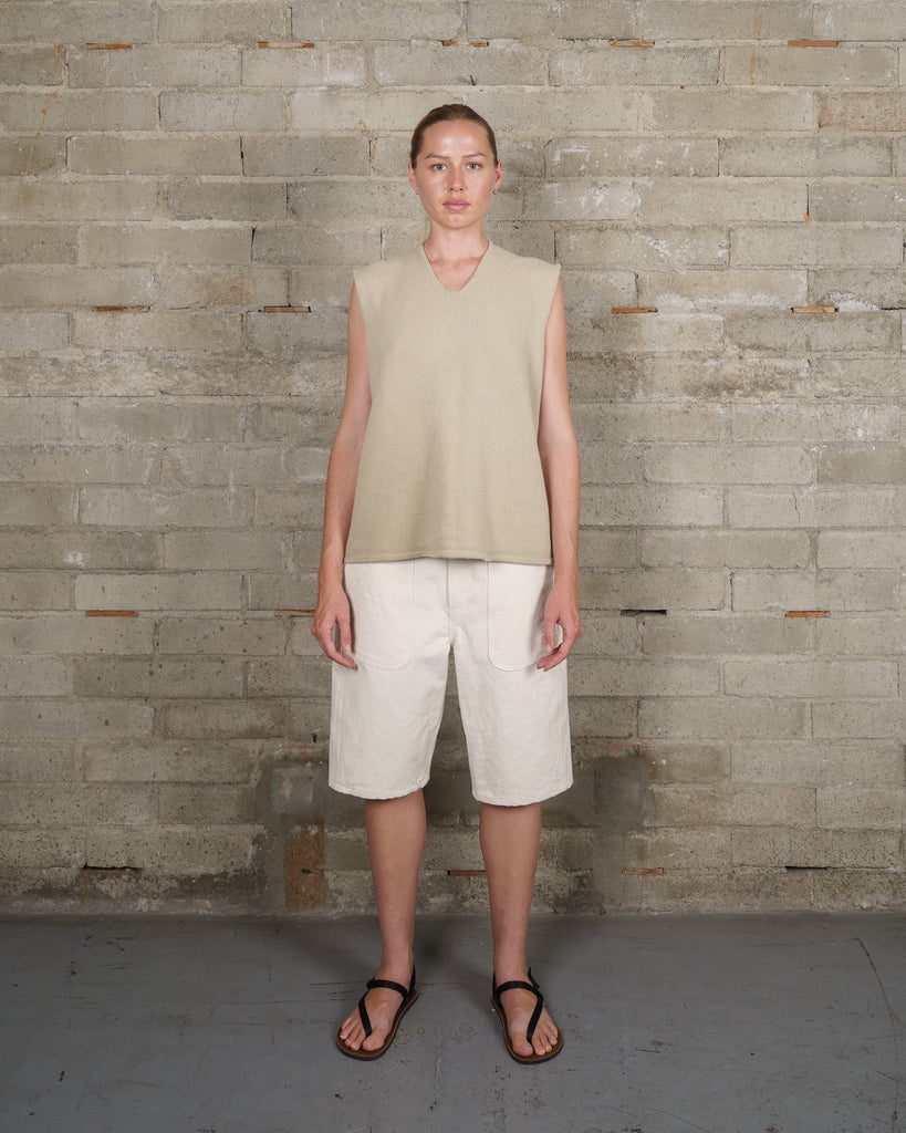 Recycled Cashmere Tank - Algae Green - Olderbrother