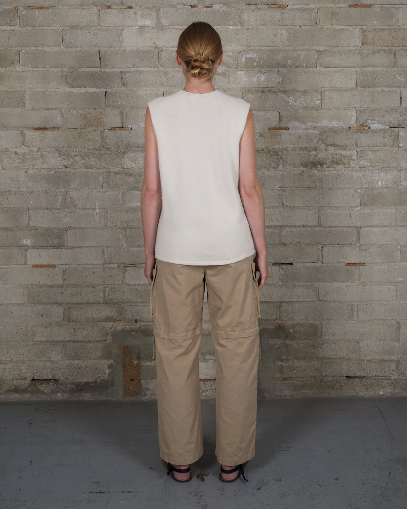 Recycled Cashmere Tank - Natural - Olderbrother