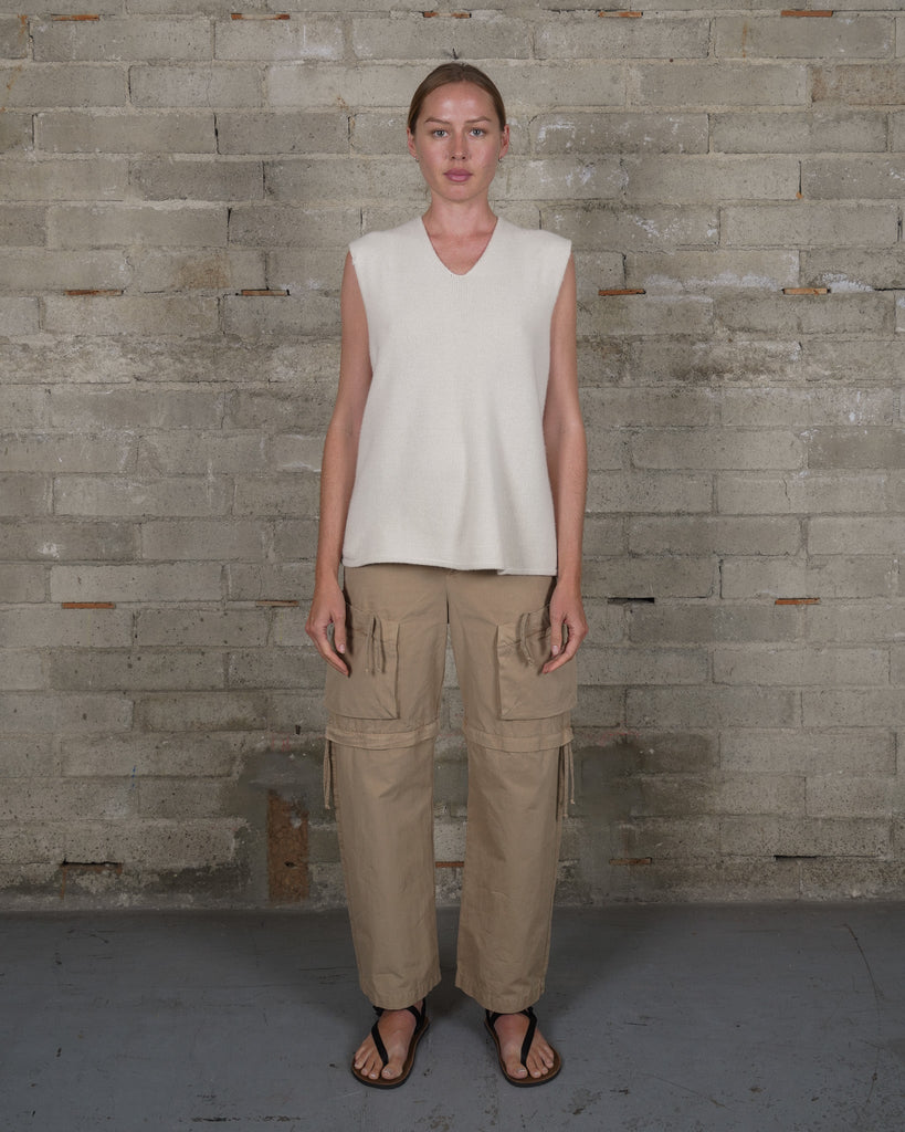 Recycled Cashmere Tank - Natural - Olderbrother