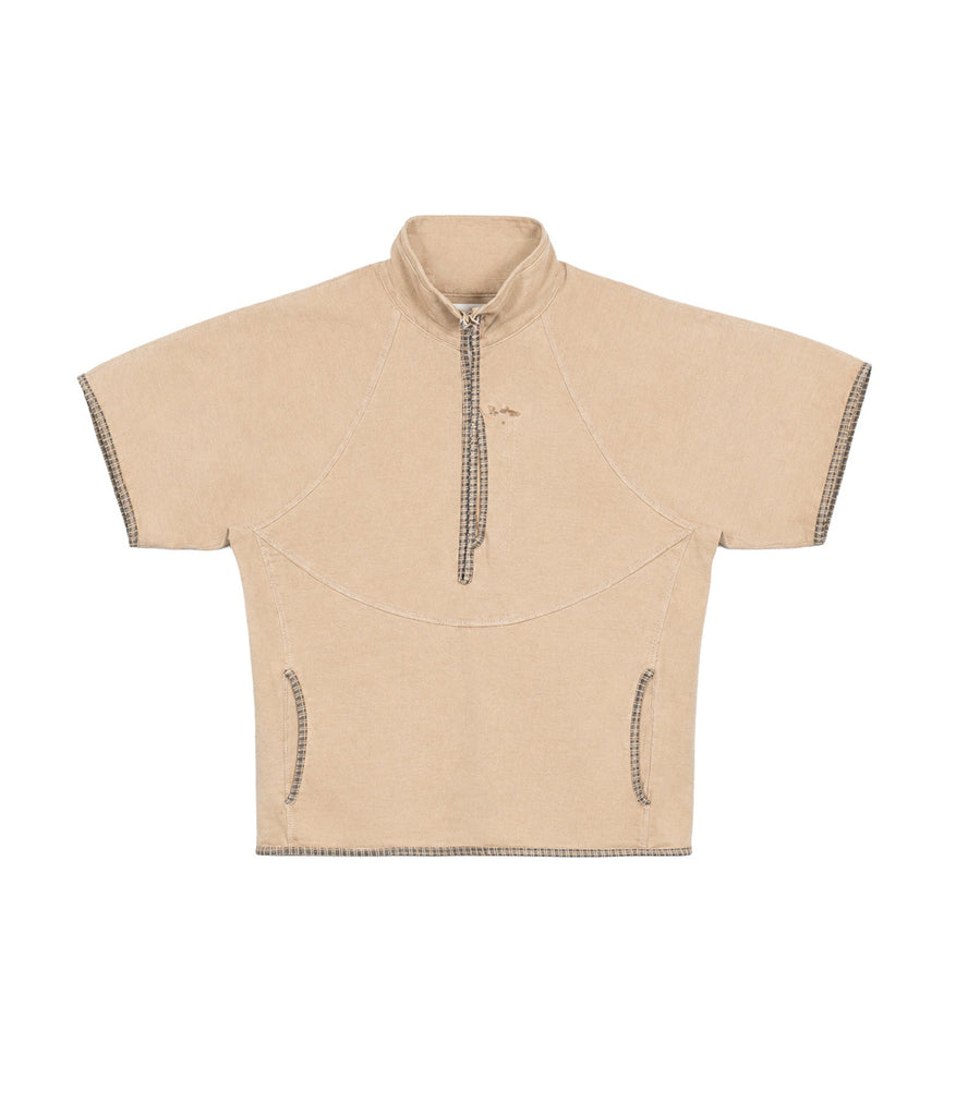 Short Sleeve Fleece Shell - Mud Clay