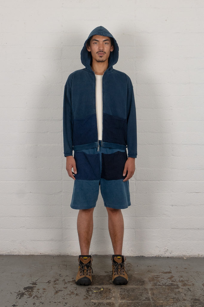 Split Pocket Hoodie - Indigo "Hand Me Downs" - Olderbrother