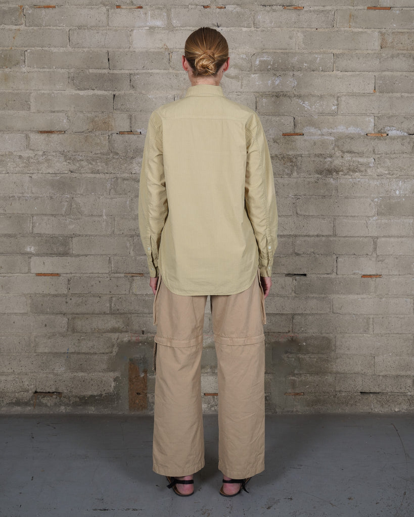 Stripe Seam Button Down - Algae Green - Olderbrother