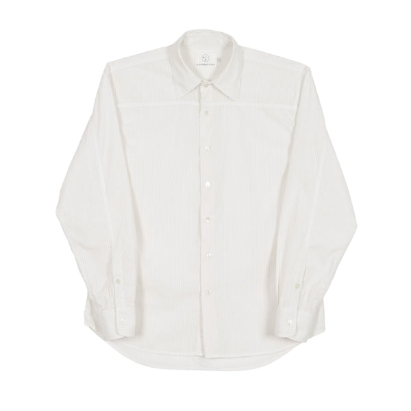 Stripe Seam Button Down - White - Olderbrother