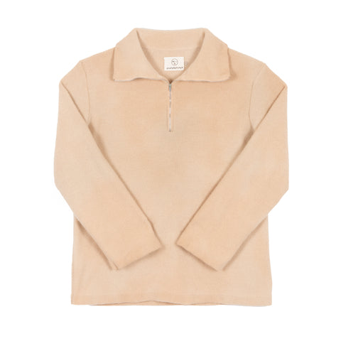 Recycled Cashmere Quarter Zip Sweater - Kakishibu