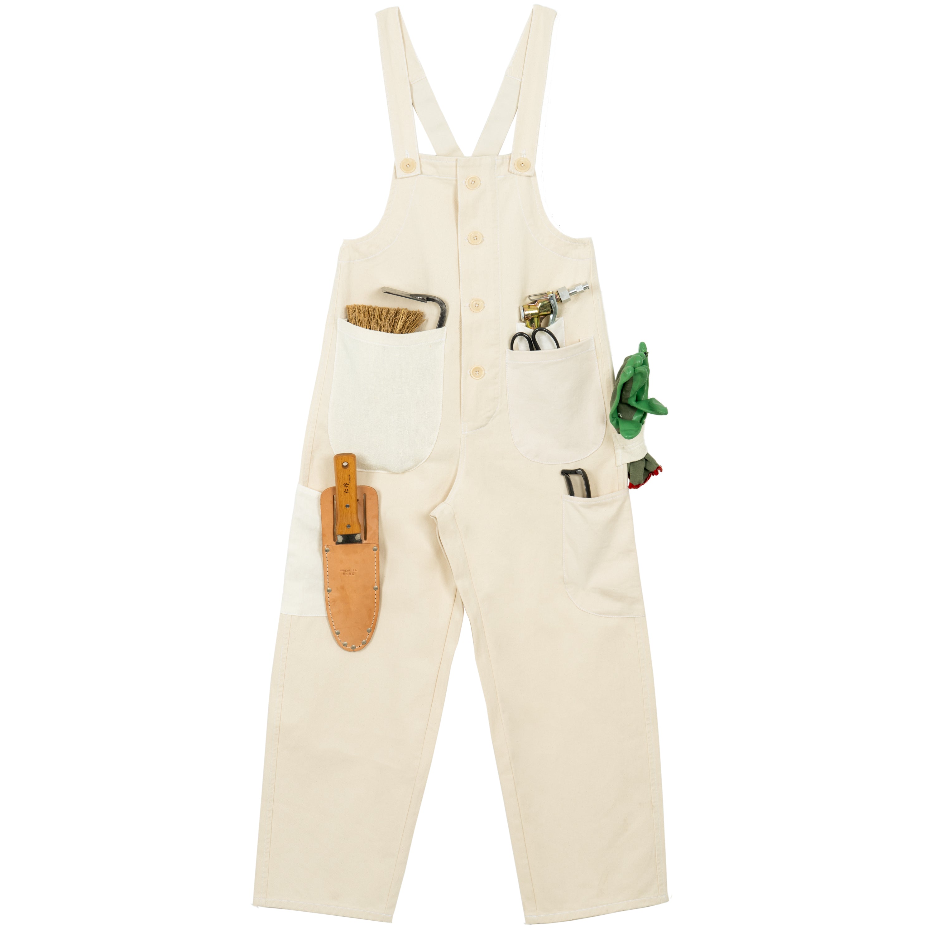 Yarmo Bib and Brace Overalls, Sailcloth Cotton - BB011