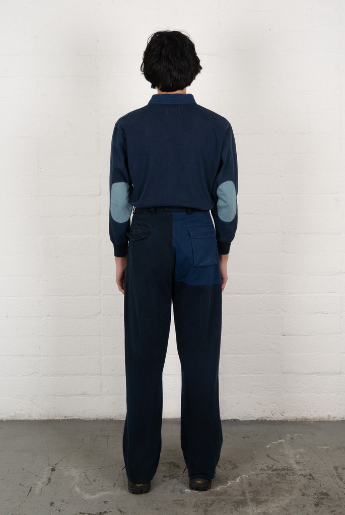 Big Pleat Jeans - Indigo "Hand Me Downs" - Olderbrother