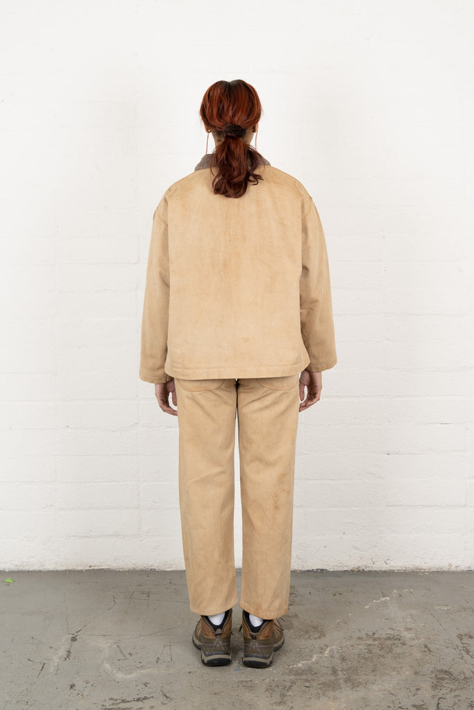 Sherpa Chore Coat - Kakishibu Indigo "Hand Me Downs" - Olderbrother