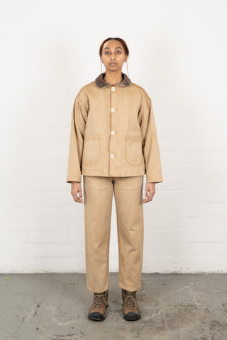 Sherpa Chore Coat - Kakishibu Indigo "Hand Me Downs" - Olderbrother