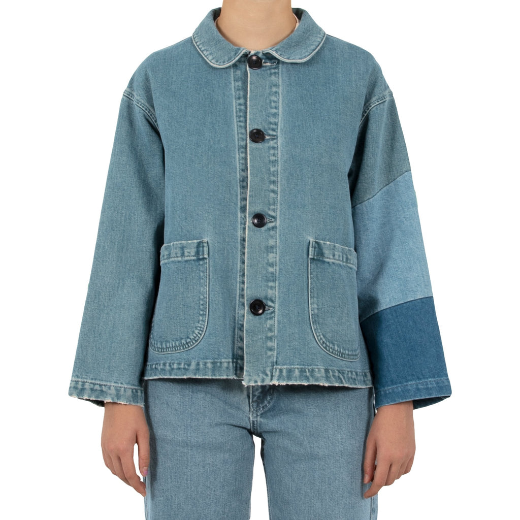 Tile Patch Chore Coat - Denim - Olderbrother